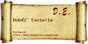 Dobó Esztella névjegykártya